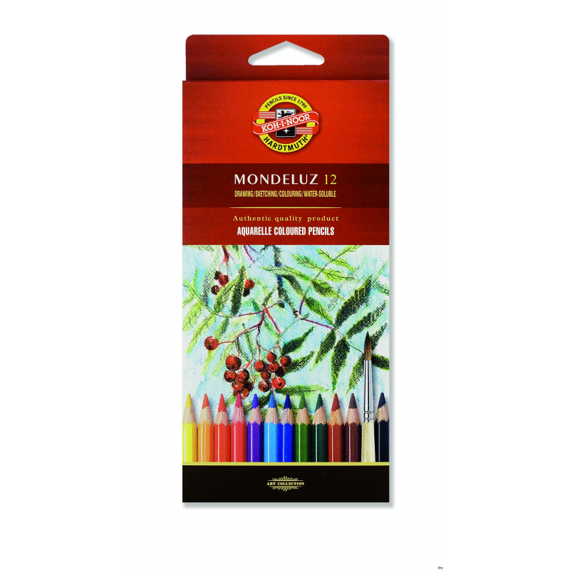 Koh-i-noor Kredki Akwarelowe MONDELUZ 12 sztuk *3716*