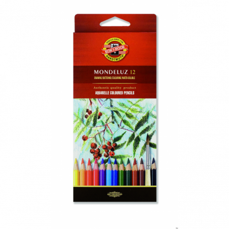 Koh-i-noor Kredki Akwarelowe MONDELUZ 12 sztuk *3716*