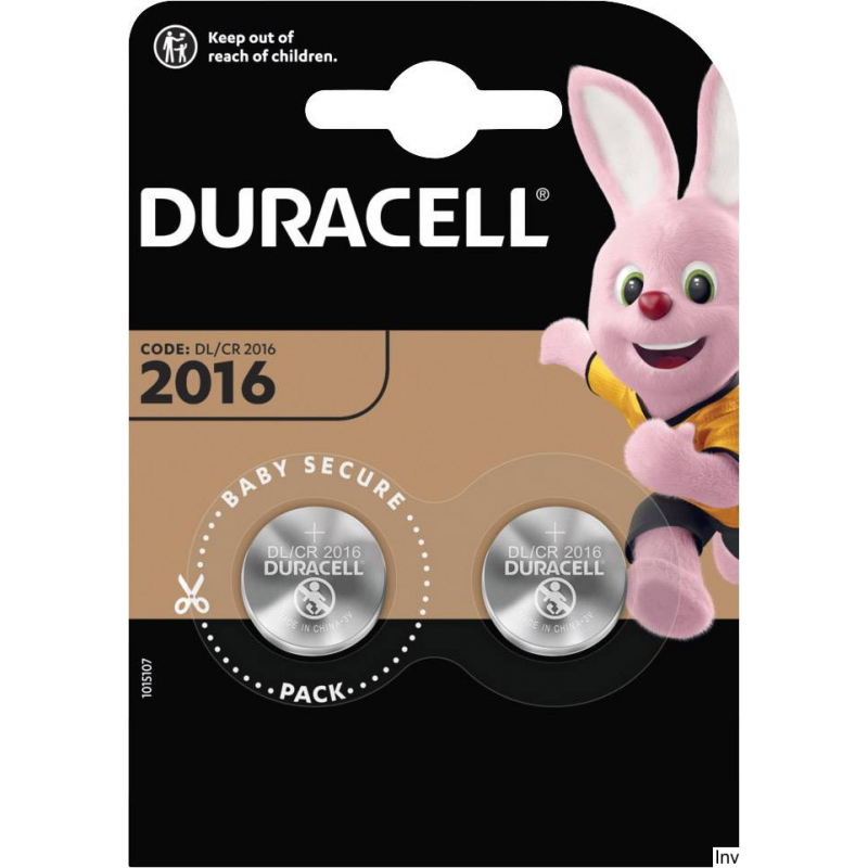 Bateria litowa DL 2016 B2 (2) DURACELL - 1