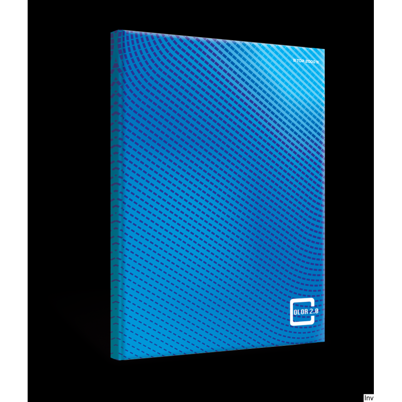 Brulion A5 96 kartek kratka z marginesem Top 2000 70 g/m2 w twardej oprawie