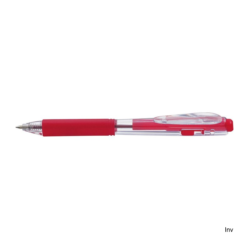 Długopis Pentel BK437 0,7mm czerwony z trójkątnym uchwytem, 1000m pisania