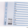 Esselte Przekładki kartonowe Mylar A4 białe 160 g/m z kolorowymi indeksami i kartą informacyjną