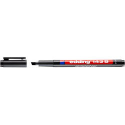 Edding Foliopis czarny 1-3 mm z ściętą końcówką do folii prezentacyjnych