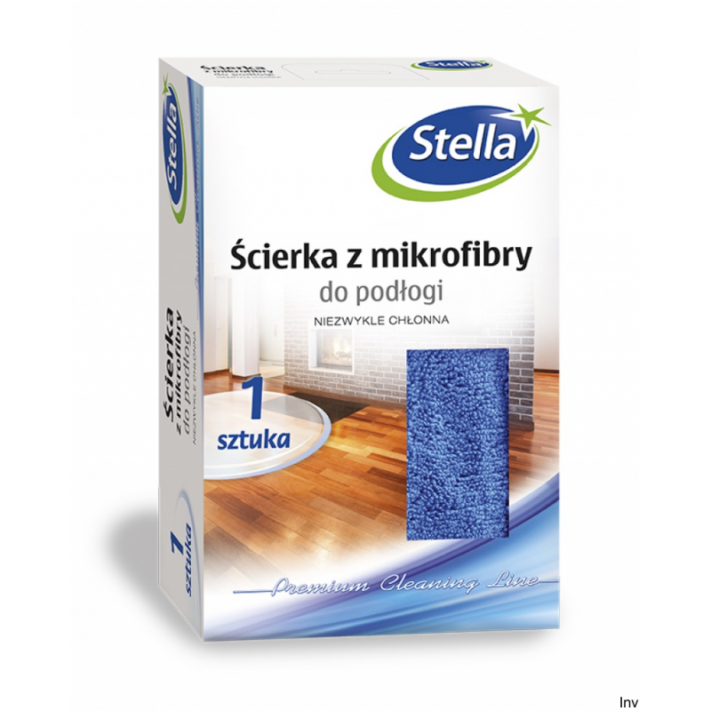Ścierka do podłogi z mikrofibry 50x60 cm dwustronna niebieska J & J