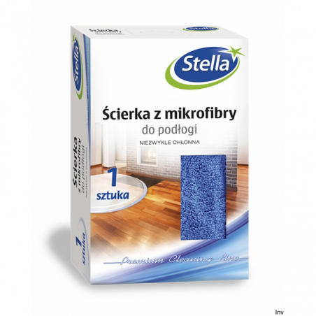Ścierka do podłogi z mikrofibry 50x60 cm dwustronna niebieska J & J