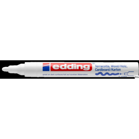 Edding Marker 4000-49 biały permanentny do pisania i ozdabiania