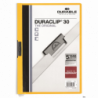 Skoroszyt DURABLE DURACLIP Original 30, żółty, pojemność do 30 kartek, metalowy klips