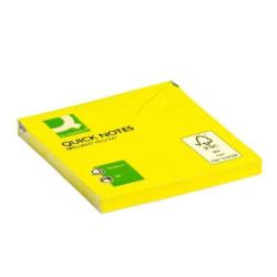 PAKIET Bloczek samoprzylepny Q-CONNECT Brilliant, 76x76mm, 1x80 kart., żółty