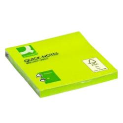 PAKIET Bloczek samoprzylepny Q-CONNECT Brilliant, 76x76mm, 1x80 kart., zielony