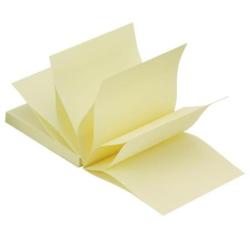 PAKIET Bloczek samop. Q-CONNECT, typu Z, 76x76mm, 1x100 kart., jasnożółty