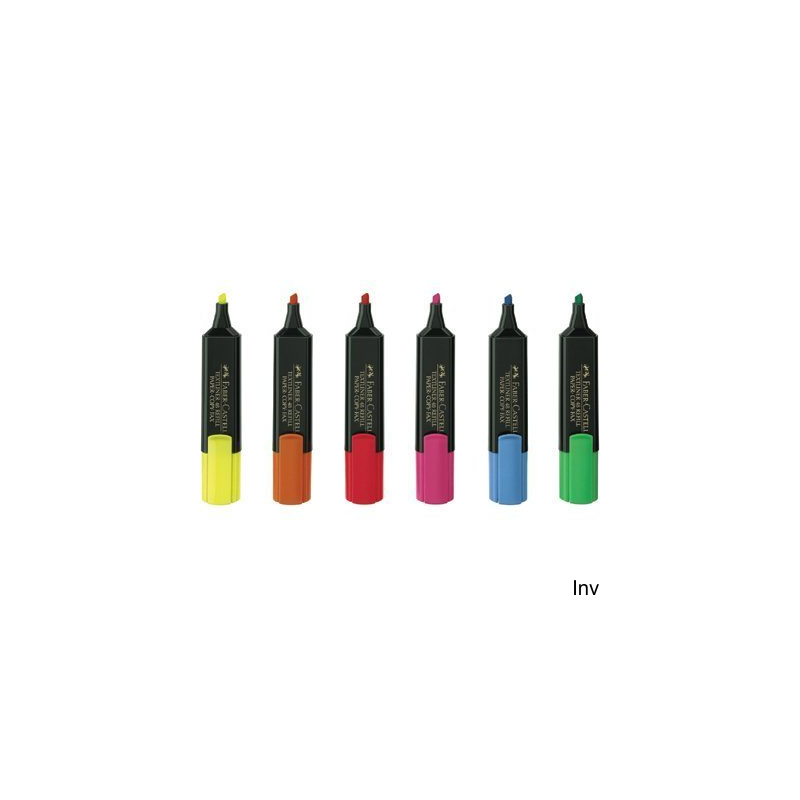 Zakreślacz Faber-Castell TEXTLINER 48 etui 4 kolory tusz wodny szerokość 5, 2, 1 mm