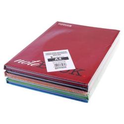 PAKIET Brulion OFFICE PRODUCTS, A4, w linie, 96 kart., mix kolorów