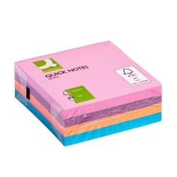 Kostka samoprzylepna Q-CONNECT, 76x76mm, 1x320 kart., mix kolorów