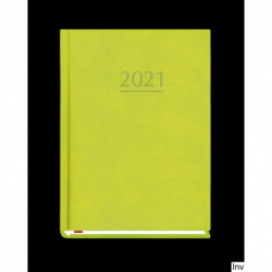 Kalendarz OLA 2022 A6 tydzień na 2 stronach zielony T-212V-Z Michalczyk i