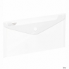 Teczka kopertowa na zatrzask DL biała Grand 225 x 124 mm polipropylenowa