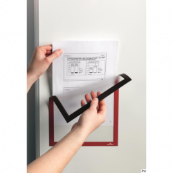 Ramka magnetyczna A4 czerwona Durable (5 sztuk)
