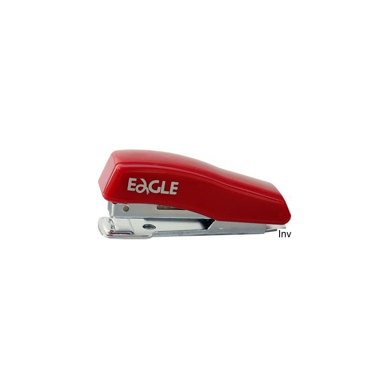 Zszywacz metalowy Eagle 1011A czerwony, zszywa do 8 kartek, z wyciągaczem zszywek