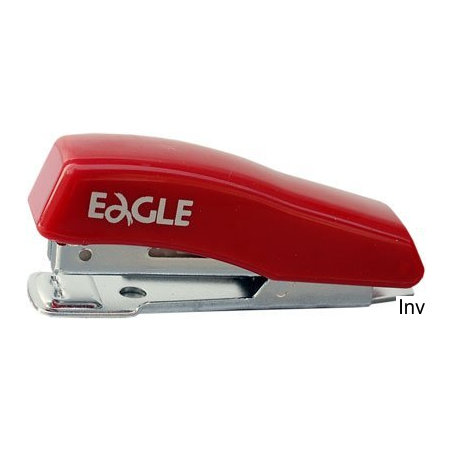 Zszywacz metalowy Eagle 1011A czerwony, zszywa do 8 kartek, z wyciągaczem zszywek