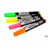 Markery suchościeralne 2x3 fluorescencyjne 4 sztuki w kolorach żółtym, pomarańczowym, zielonym i różowym