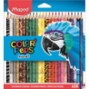 Kredki trójkątne ColorPeps Animals 24 kolory Maped