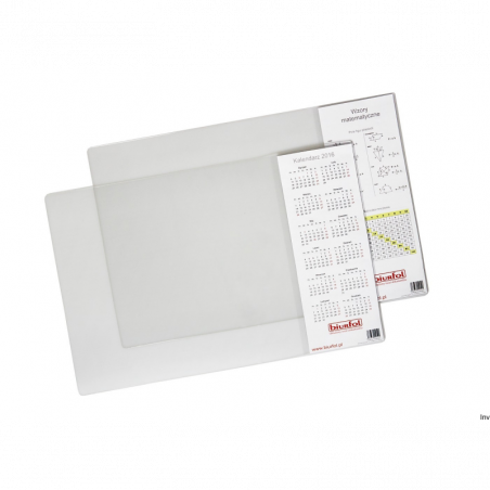 Podkładka na biurko przezroczysta 38x58 cm z kieszenią Biurfol PB-04-01