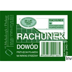 Rachunek dowód przyjęcia...