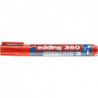 Edding Marker 360 do tablicy suchościeralny czerwony z okrągłą końcówką