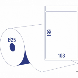 Etykiety wysyłkowe Avery Zweckform TD8060-25 103 x 199 mm, białe, 700 sztuk w rolce