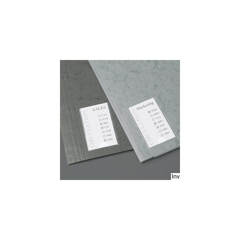 Kieszenie samoprzylepne 3L Amex 35x75 mm 12 sztuk do dokumentów