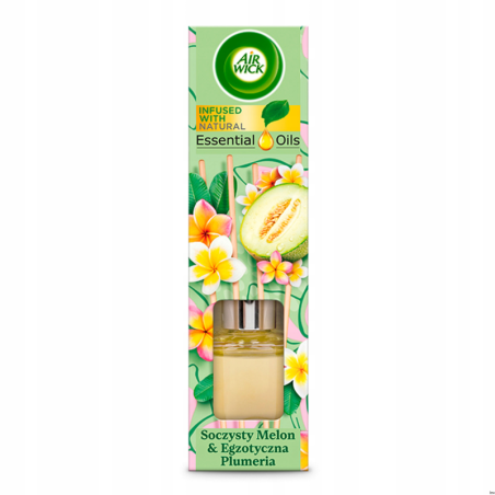 AIR WICK Odświeżacz pachnące patyczki 40ml Melon i Egzotyczna Plumeria