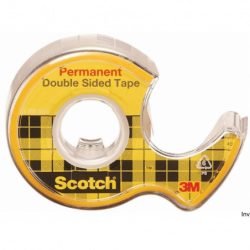 Taśma dwustronna Scotch 3M (136D) z dyspenserem, przezroczysta, 12 mm, 6,3 m