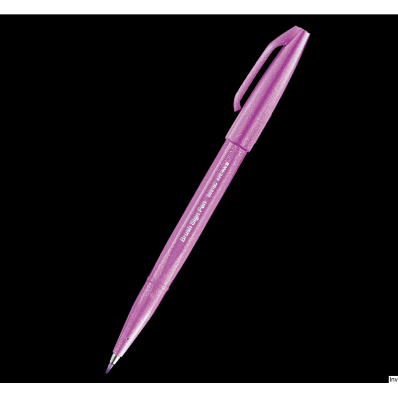 Pisak pędzelkowy do kaligrafii purpurowy SES15C-P2X PENTEL