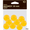 Magnesy magnetyczne 30 mm żółte 10 sztuk Grand