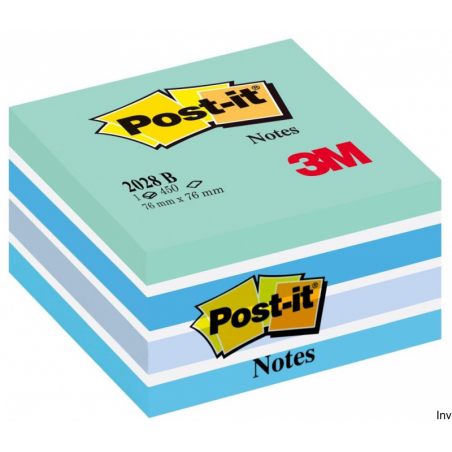 Bloczek Post-It 3M 76x76mm niebieski 450 sztuk do notatek