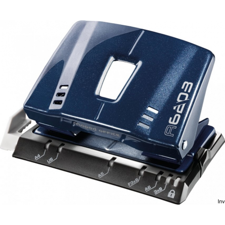 Dziurkacz Maped ADVANCED METAL 25 kartek granatowy metaliczny do papieru A4, A5, A6, F3x8