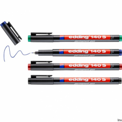 Edding Foliopis 0,3 mm 4 sztuki z okrągłą końcówką do folii prezentacyjnych