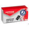 Klipy do dokumentów Office Products 19mm, czarne, metalowe, 12 sztuk