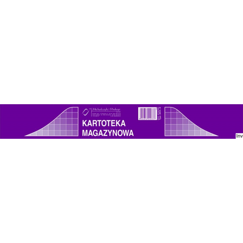 344-3 Kartoteka magazynowa MICHALCZYK&PROKOP A5 50 kartek