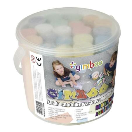 Kreda chodnikowa GIMBOO XXL, w plastikowym wiaderku, 20szt.