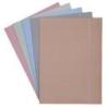 PAKIET Teczka z gumką OFFICE PRODUCTS, Pastel soft touch, karton/lakier, A4, 320gsm, 3-skrz., mix kolorów