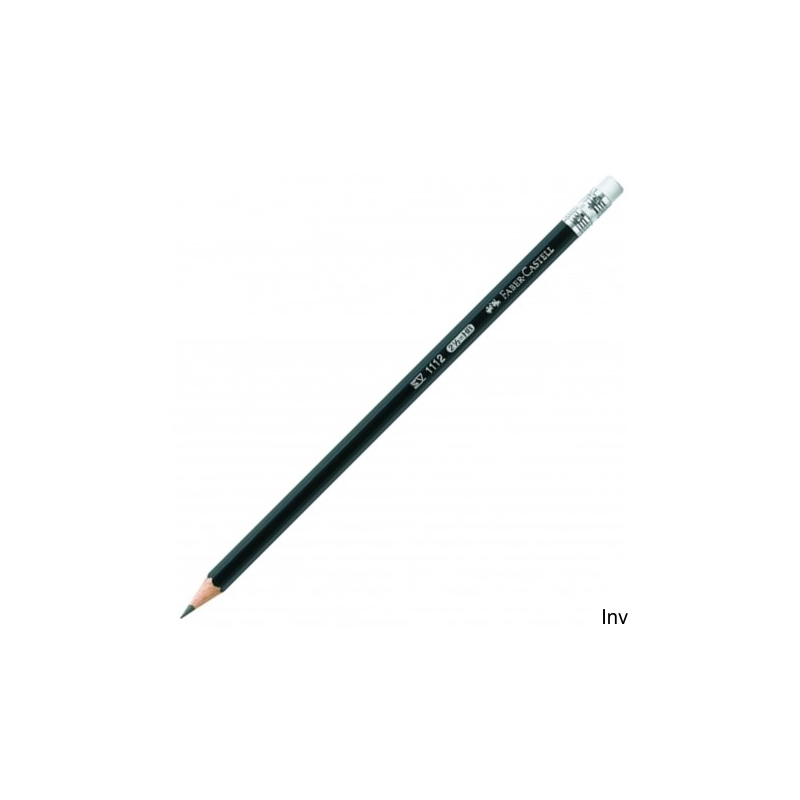 Ołówek drewniany Faber-Castell 1112 HB (12) z gumką BLACKLEAD