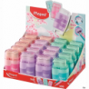 Temperówka z gumką Maped CONNECT pastel 2 otwory, dostępna w kolorach: błękitny, różowy, fioletowy