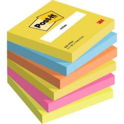 Karteczki samoprzylepne Post-it, ENERGETIC, 76x76mm, 6x100 kart.