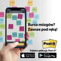 Karteczki samoprzylepne Post-it, ENERGETIC, 76x76mm, 6x100 kart.
