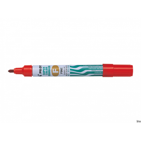 Marker permanentny czerwony Pilot SCA-F, końcówka okrągła, 1 mm, wodoodporny, aluminiowa obudowa