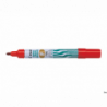 Marker permanentny czerwony Pilot SCA-F, końcówka okrągła, 1 mm, wodoodporny, aluminiowa obudowa