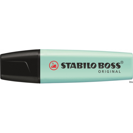 Zakreślacz STABILO BOSS pastelowy turkusowy 70/113, tusz na bazie wody, szerokość linii 2-5 mm