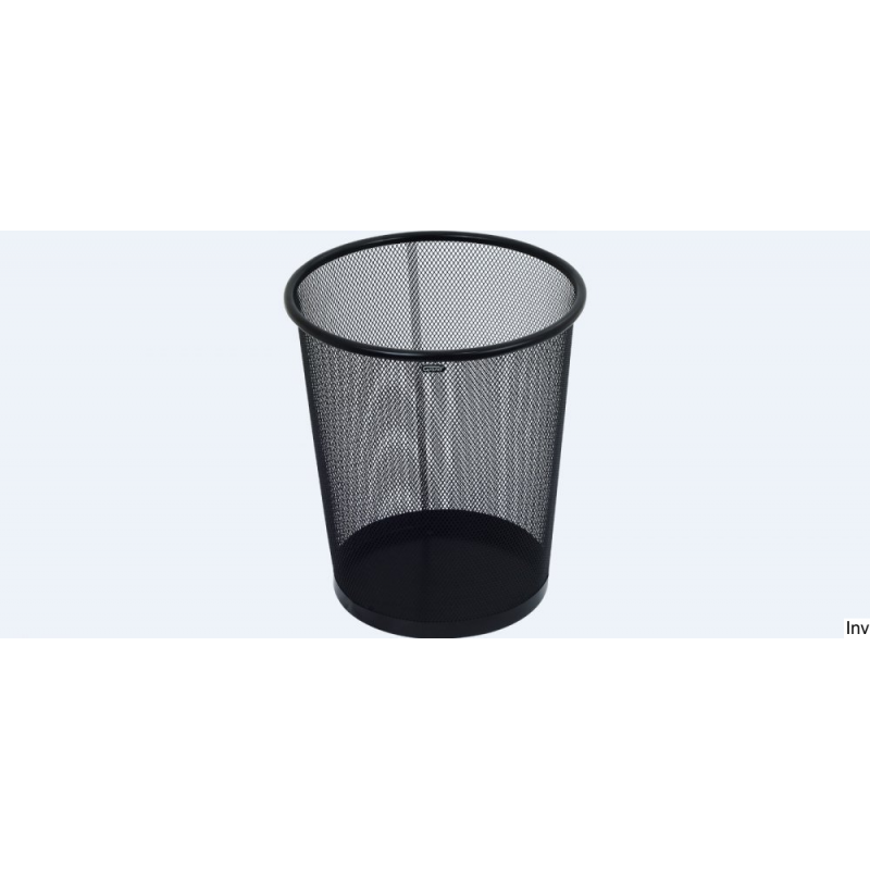 Kosz na papier 12 l czarny metalowy Grand GR-020