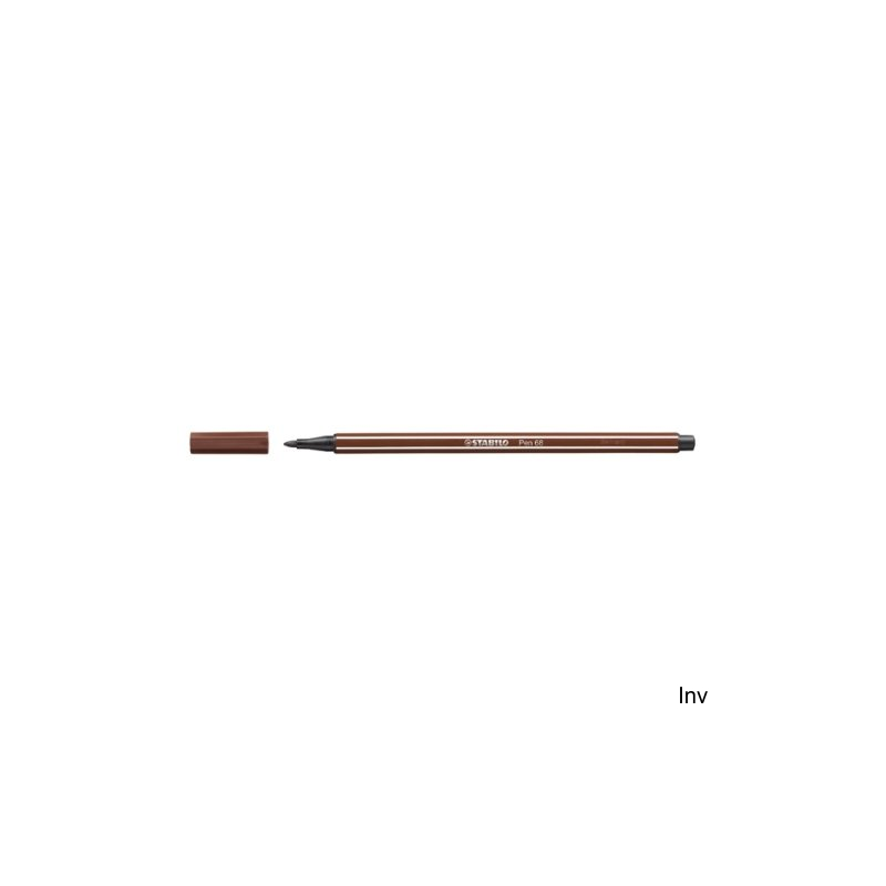 Flamaster brązowy STABILO PEN 68/45, 1 mm, tusz wodny, odporność na zasychanie