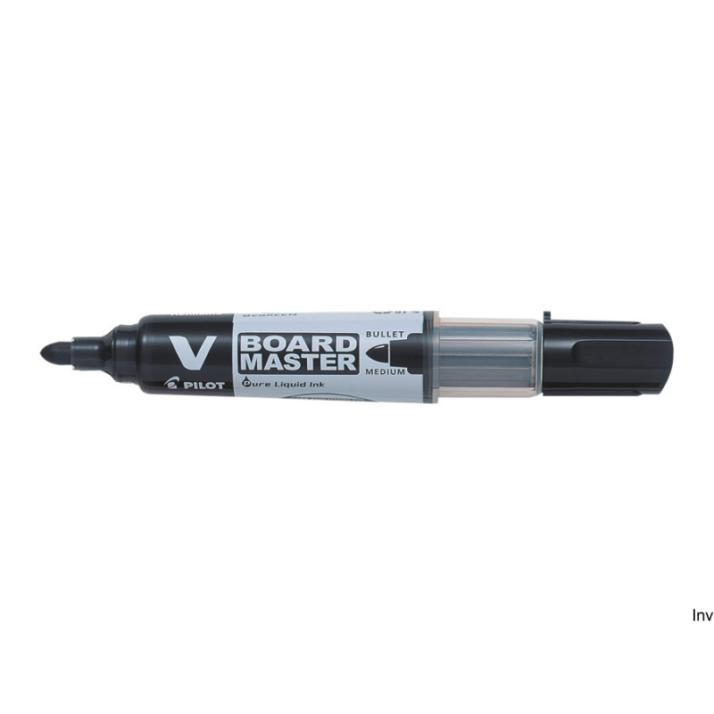Marker suchościeralny czarny 6 mm Pilot V BOARD MASTER z wymiennym wkładem